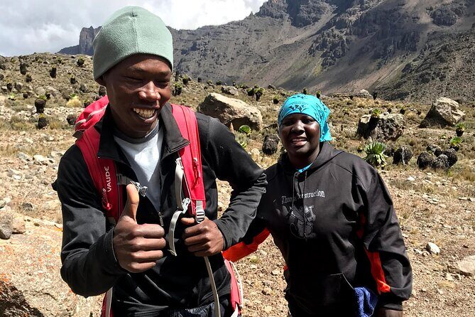 5 Days Mt. Kenya Sirimon route out Chogoria Route with Peak Circuit - Day 2: Old Moses to Shipton’s Camp across moorland and river crossings