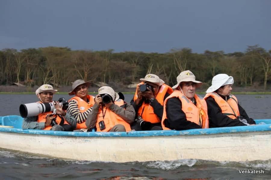 A day tour; Lake Nakuru national park& L. Naivasha Boat ride - Lunch around the Crescent Island area: convenient fueling between wildlife blocks