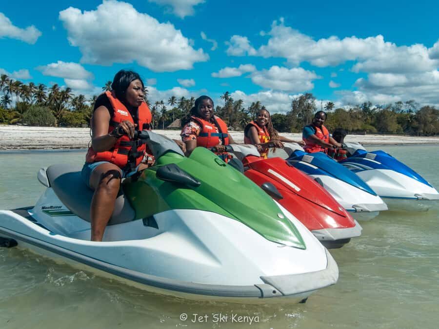 Jet Ski Dolphin Safari - Jet Ski Setup on Diani Beach: Safety First, Then Speed