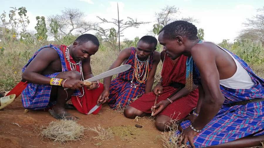 Masai Village Experience (Day trip) - The village time: cooking, weaving, milking goats, and daily roles