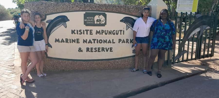 Mombasa: Snorkeling, Dolphin watching, seafood lunch. - The KWS check-in and the dolphin search on the sail