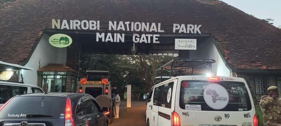 NAIROBI NATIONAL PARK AFTERNOON GAME DRIVE. - Pop-Up Rooftop Van + Binoculars: Your Viewing Tools